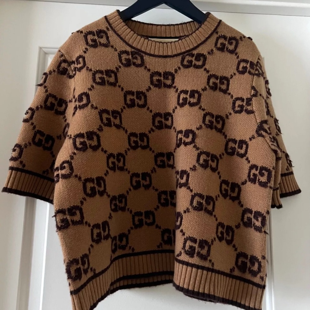 Gucci Brown Patterned Women's Sweater